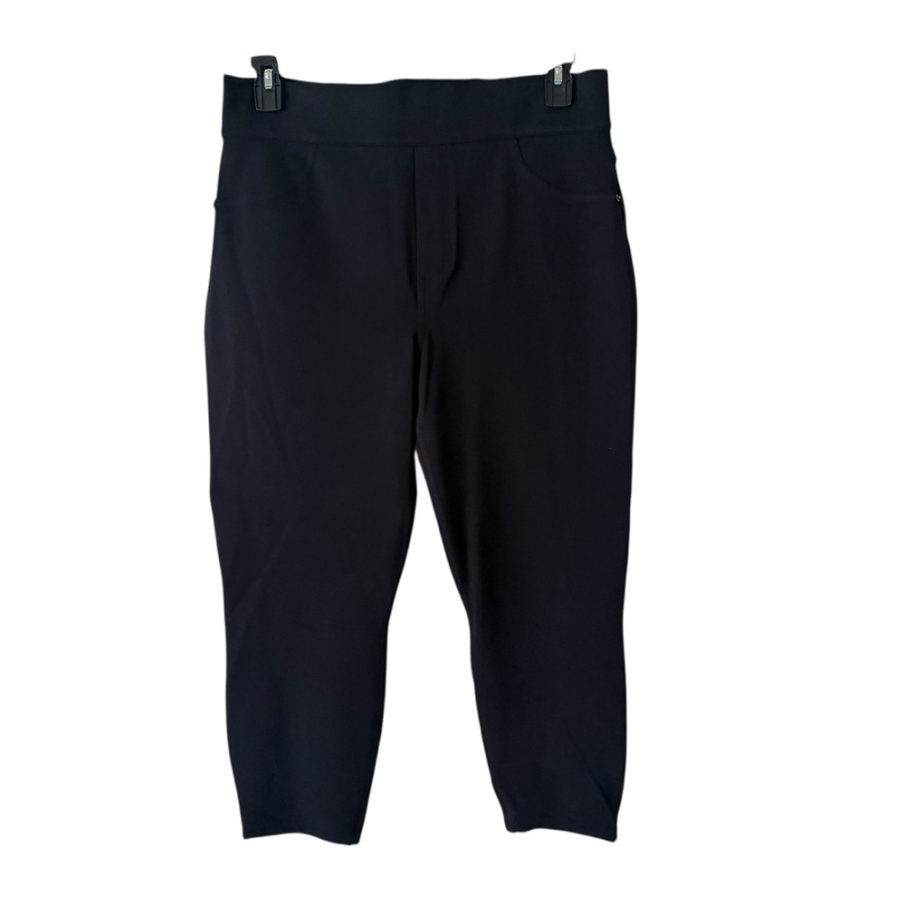 SPANX The Perfect Ponte Ankle Pants Pocket Stretch High Rise Black 20202Q SZ 1X